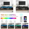 TV Stand, for 85 Inch TV, High Gloss TV Console Entertainment Center, TV Stands 6