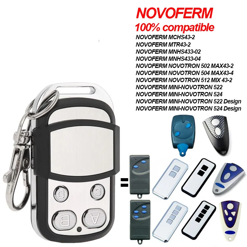 цена NOVOFERM NOVOTRON 302 304 NOVOFERM TORMATIC Opener NOVOFERM MNHS433 Garage Door Remote Control 433.92mhz Rolling Code