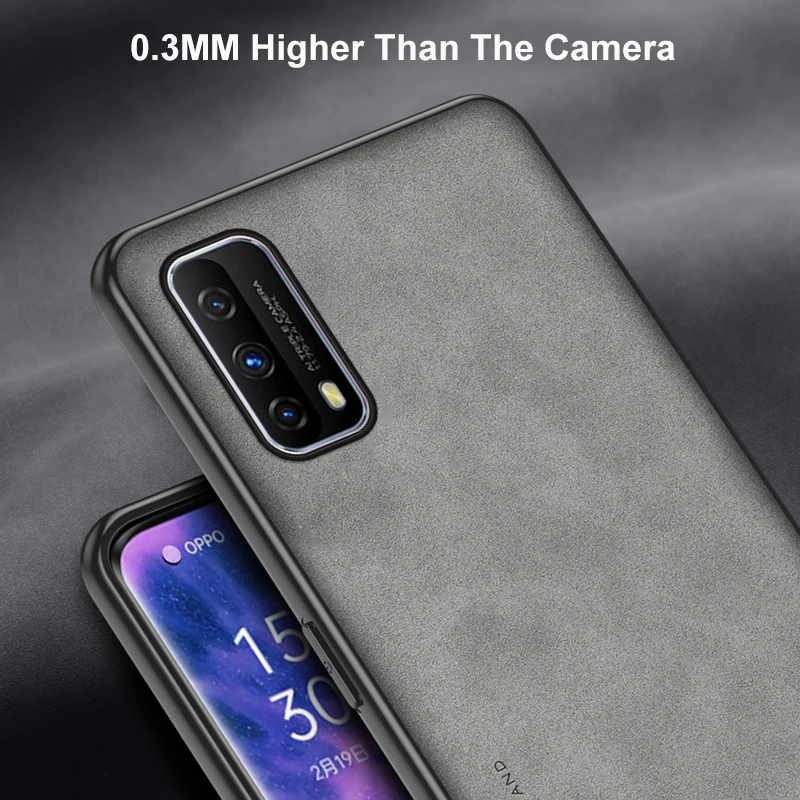 Premium Luxury Leather Matte Silicone Phone Case - Elegant Protective Back Cover