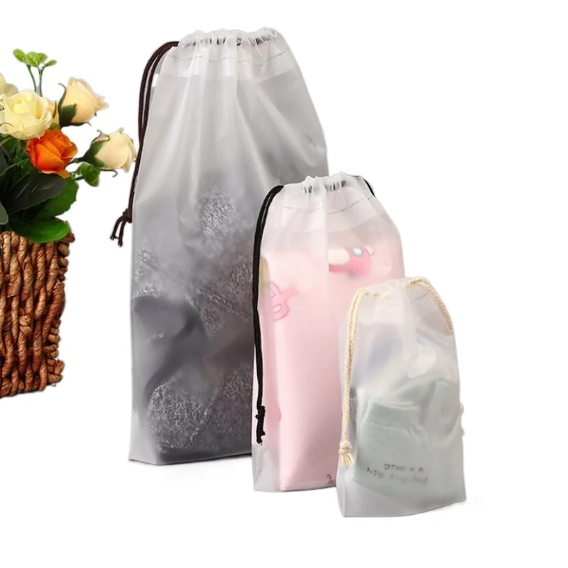 Drawstring Swimming Bags Transparent Beach Storage Bag Waterproof Dry Clothes Family Outdoor Travel Portable Accessories