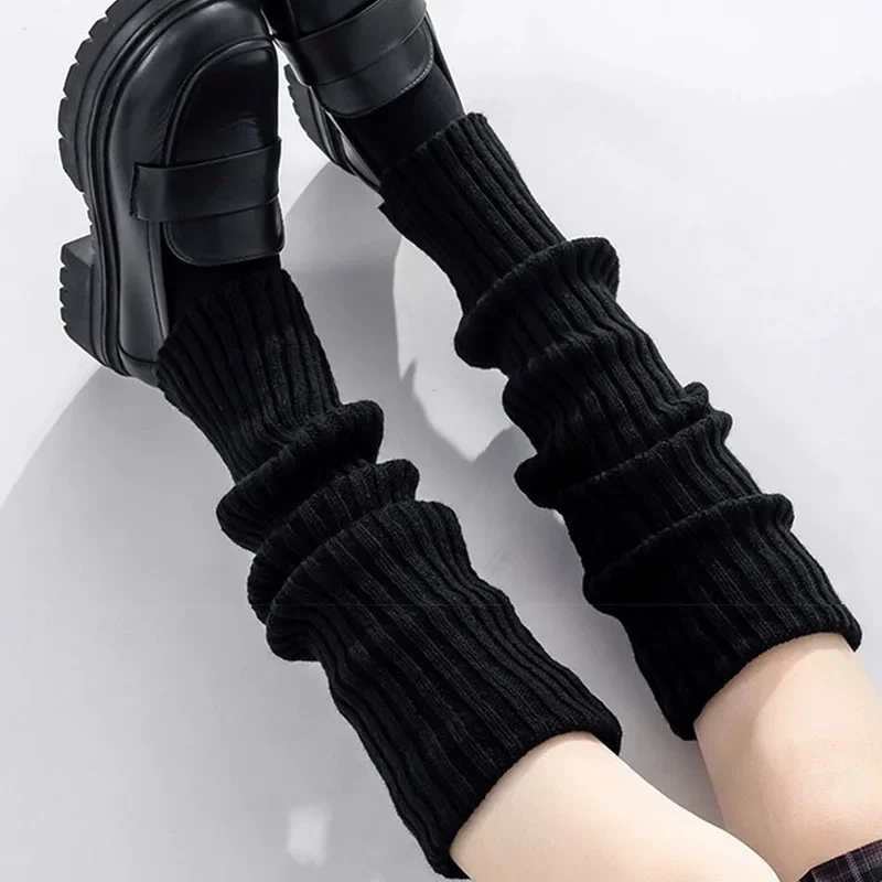 Description Picture 6 of itemY2K Women's Leg Warmers Japanese Lolita Long Socks Wool Knitted Foot Cover Arm Warmer Autumn Winter Crochet Heap Sock Boot Cuffs