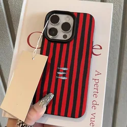 Vibrant Red and Blue Fish Pattern Silicone Phone Case - Air Soft Cover - iPhone 15 Plus (Black - YYDSW5118)