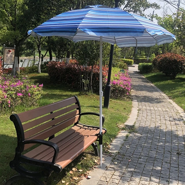 Fém Fekete Esernyő Állvány Klip Napfény Rögzített Bilincs Szerszám Kültéri Erkély Tájkép Kerítés Fedélzeti Székhez - Image 5