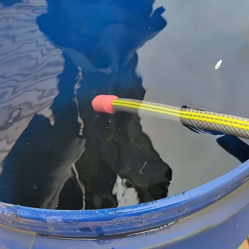 Self-Priming Siphon Pump for Water - Manual Shake Operated, No Electric Needed, Automatic Garden Hose Drainage Tool for Yard