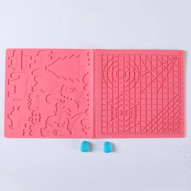 Creative Silicone Design Pad for 3D Printing with Finger Covers for Kids