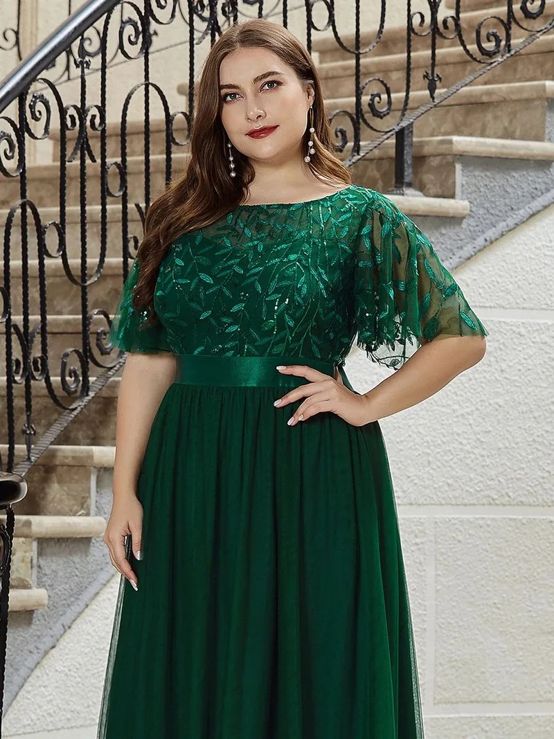 ICCLEK Vestido Feminino Festa Luxo Women\'s Elegant Dresses Loose Women\'s Red Evening Dresses Vestido Natal Plus size 8XL 9XL