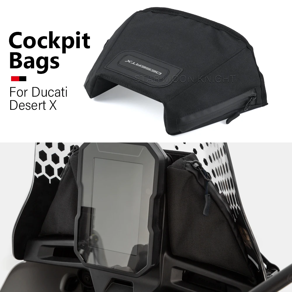 Motorrad-Satteltaschen Für Ducati DesertX (2022–2024) – Wasserdichte Nylon-Taschen, Paar, Schwarz