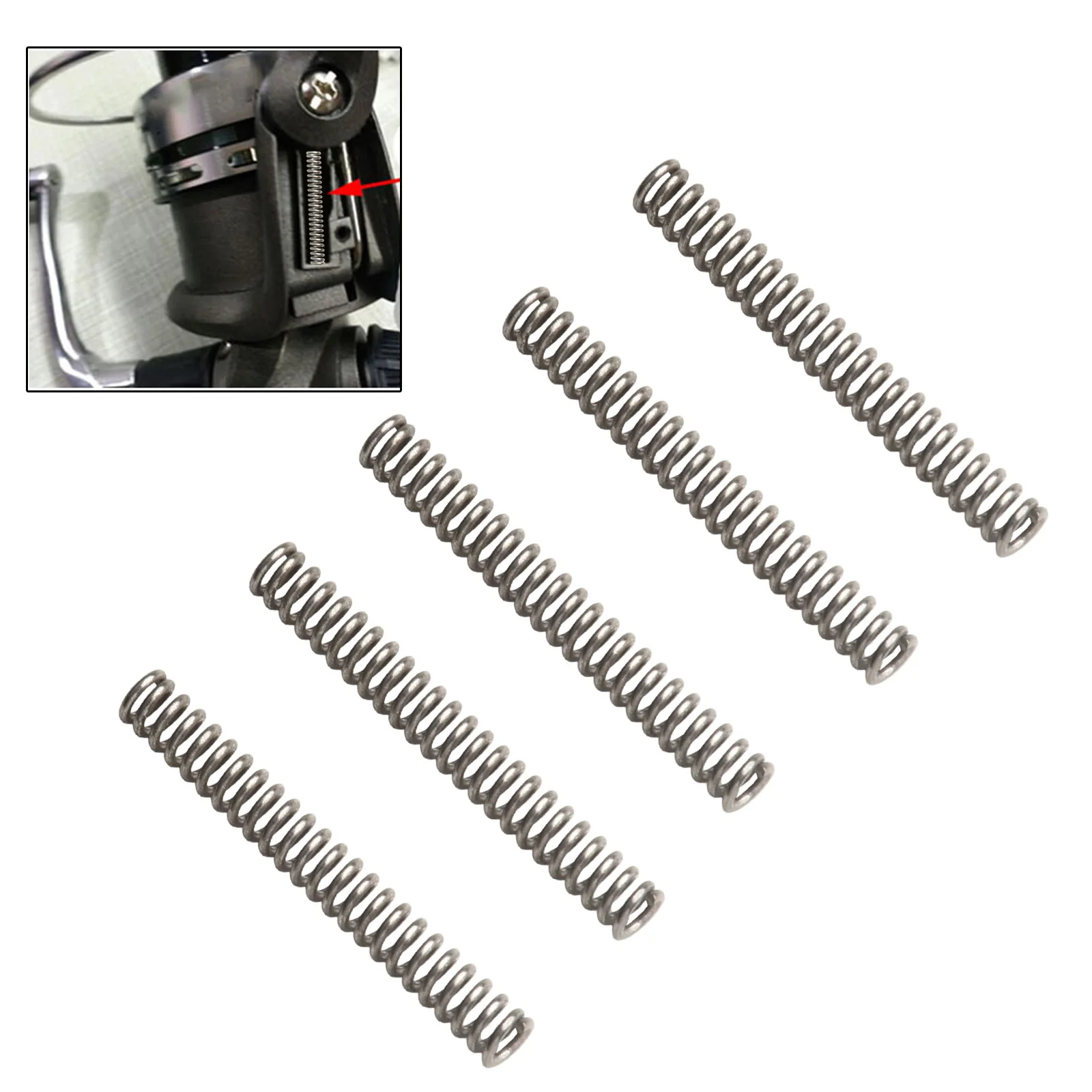 For Daiwa 5pcs Fishing Reel Spring Kick Lever Spring Stainless Steel Bearing Stoper Fishing Reel Repair Parts