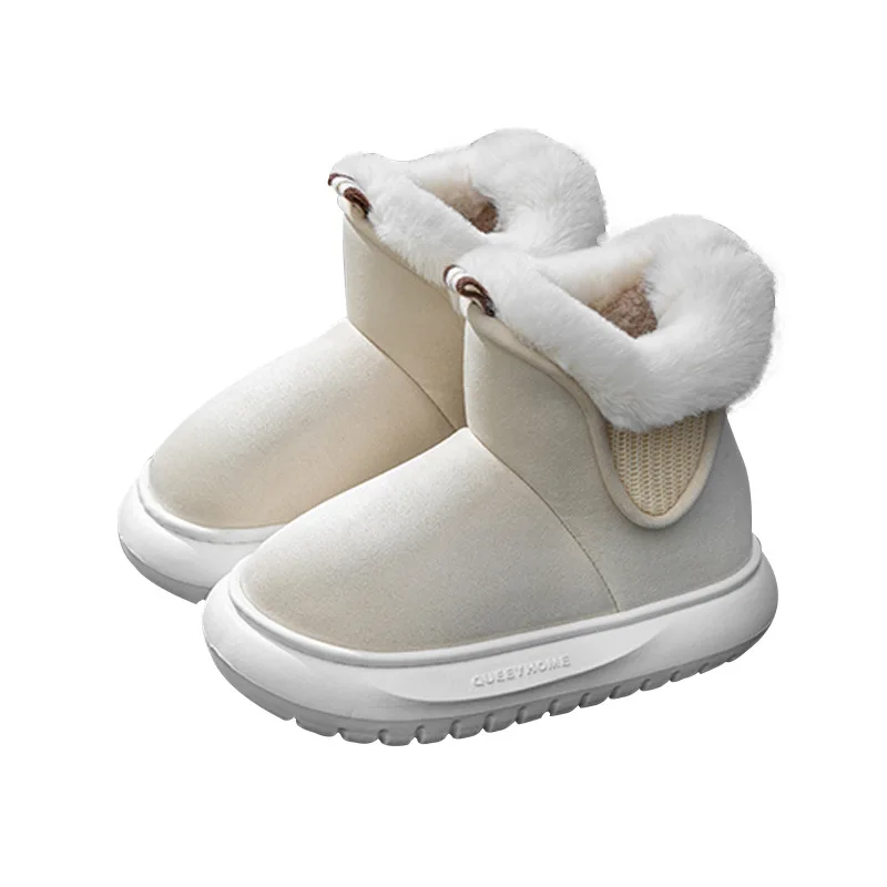 Warm Plush Snow Boots Women 2023 Autumn And Winter Indoor Household Shoes Soft And Thick Soles Anti Slip Boots