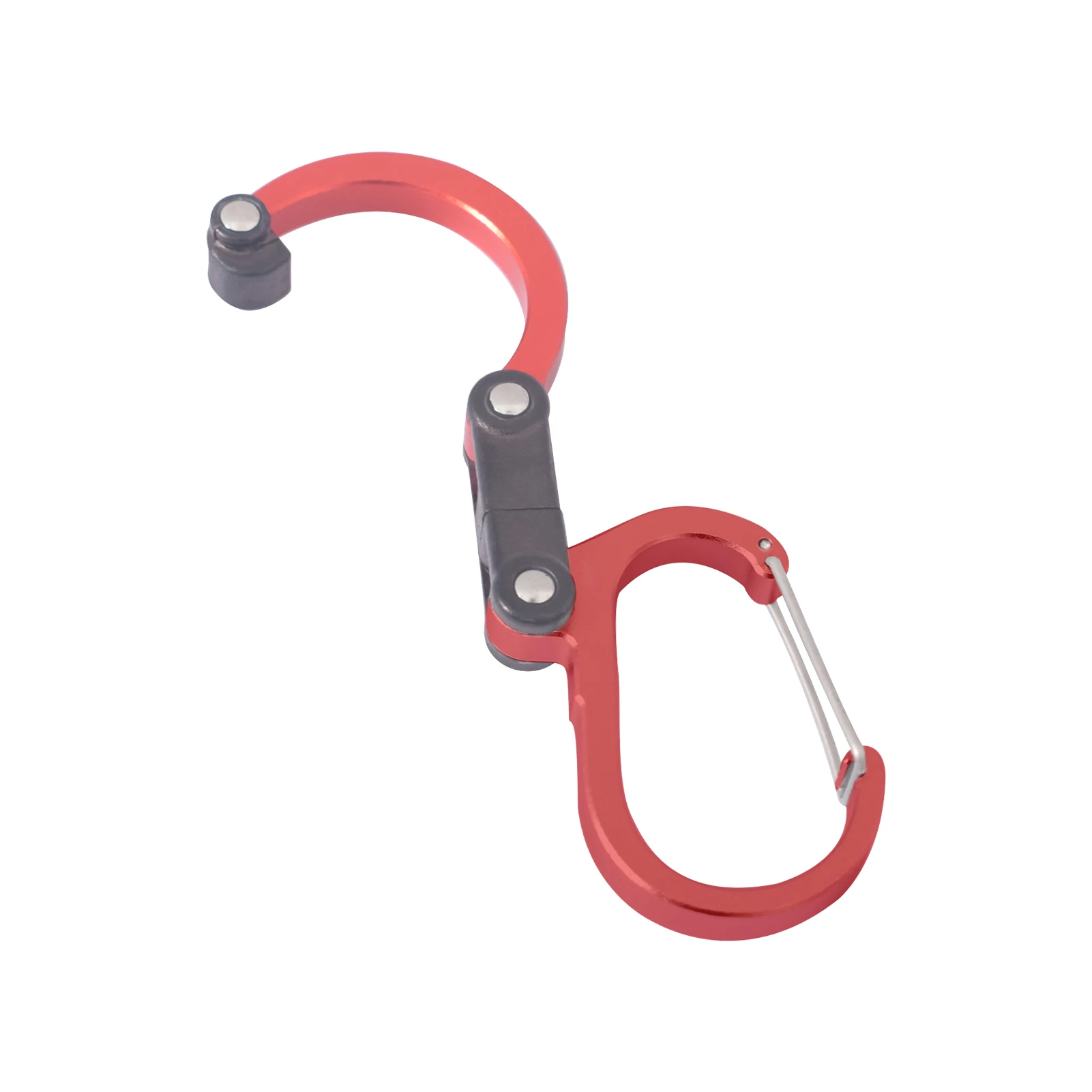 Hybrid Getriebe Clip-Karabiner Rotierenden Haken Clip Non-Locking Starke Clips für Camping Angeln Wandern Reise Rucksack Aus