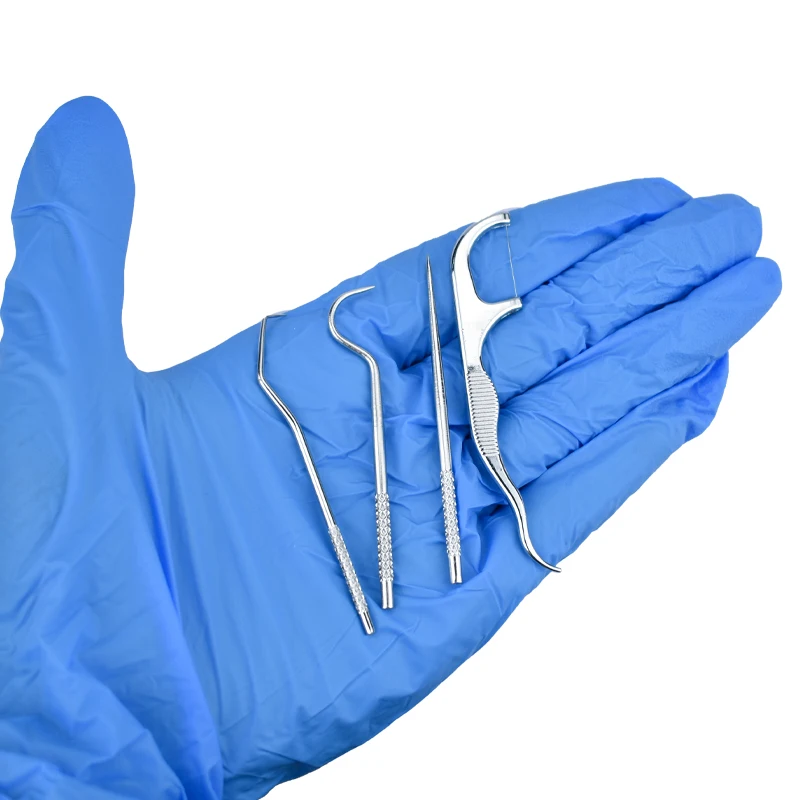 7-teiliges Edelstahl Zahnpflege Set – Wiederverwendbare Zahnstocher & Zahnseide Sticks
