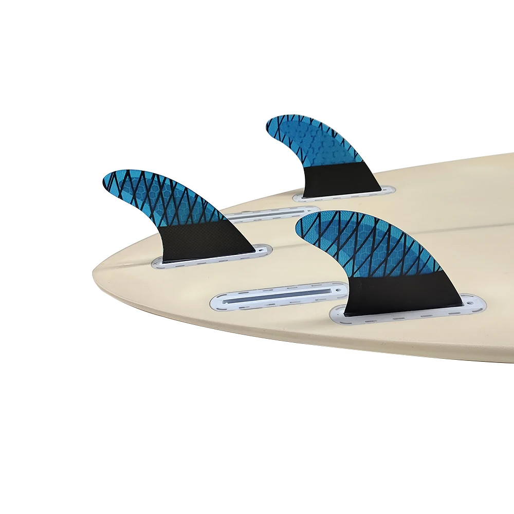 Medium Surfboard Fins For UPSURF FUTURE Fin Boxes Carbon Honeycomb Quilhas Thruster Fibreglass Performance Core Short Board Fins medium large size upsurf fcs short board fins fibreglass honeycomb with carbon double tabs tri surfboard fins thruster surf fin