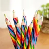4pcs/set Kawaii 4 Color Concentric Rainbow Pencil Crayons Colored Pencil Set Art School Supplies for Painting Graffiti Drawing 2