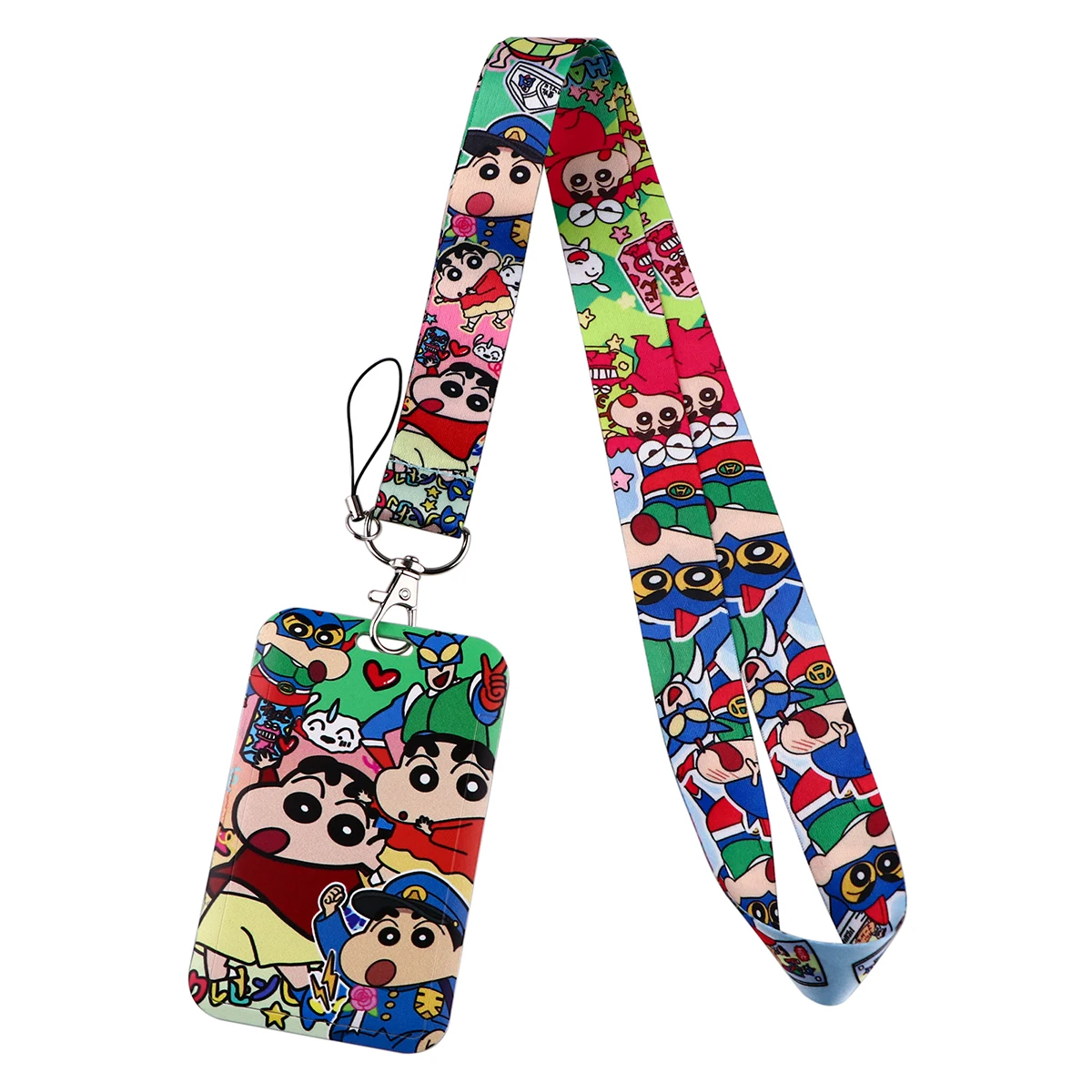 Clever Boy Lanyard Card Holder Cute Anime Neck Strap for key ID Card Straps Badge Holder DIY Hanging Rope Cosplay Accessories
