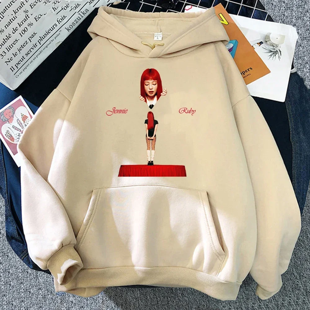 2025 JENNIE Ruby Sudadera Con Capucha Nuevo Álbum Moda Hombres