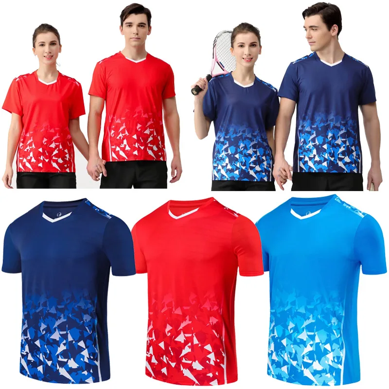 Badminton Shirts Table Tennis Shirts Outdoor Running T-Shirts Fitness Gym Tennis Ping Pong Golf Unisex Men Women Kids