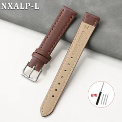 Sleek Universal Leather Wristband - Ultra - Thin PU Strap - 8mm (Brown - silver buckle)