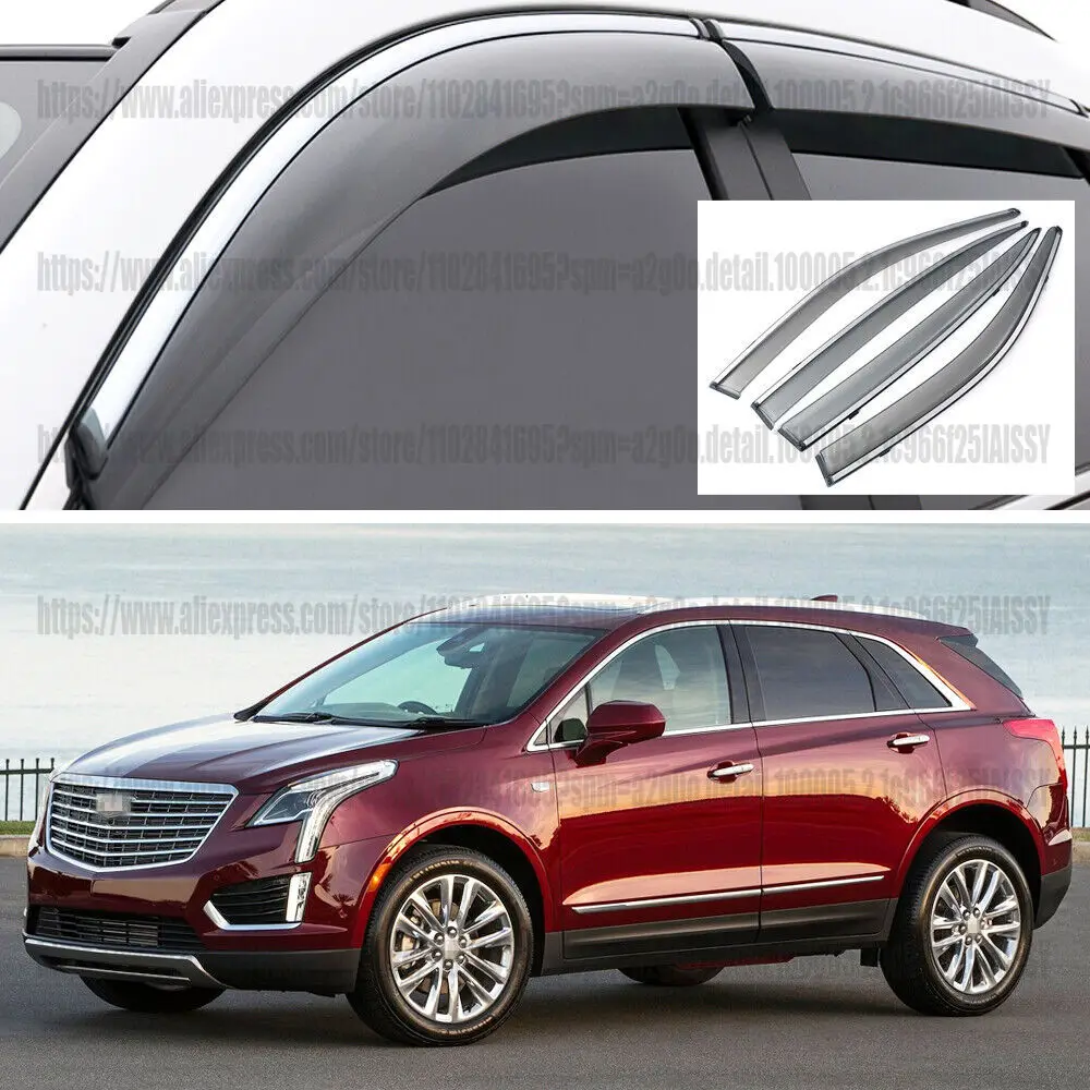 Per 2017-2022 Cadillac Xt5 Visiera Per Finestra Vent Shade Deflettore Del Vento Sun Rain Guard Trim Accessori Per Auto