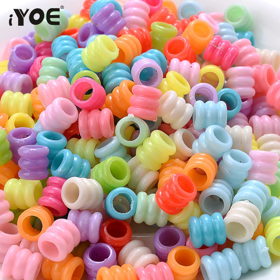 300 Perline Acriliche Colorate Miste – 10mm, Foro 1,8mm – Per Creare Gioielli, Bracciali, Collane - 2