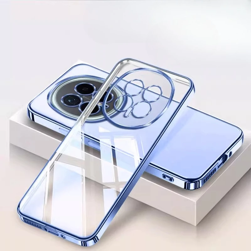 Luxury Transparent Electroplated Shockproof Silicone Case