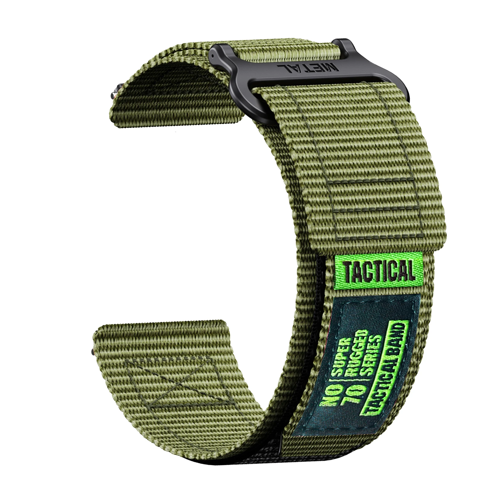 Universal 20mm Quick Release Velcro Nylon Watch Band