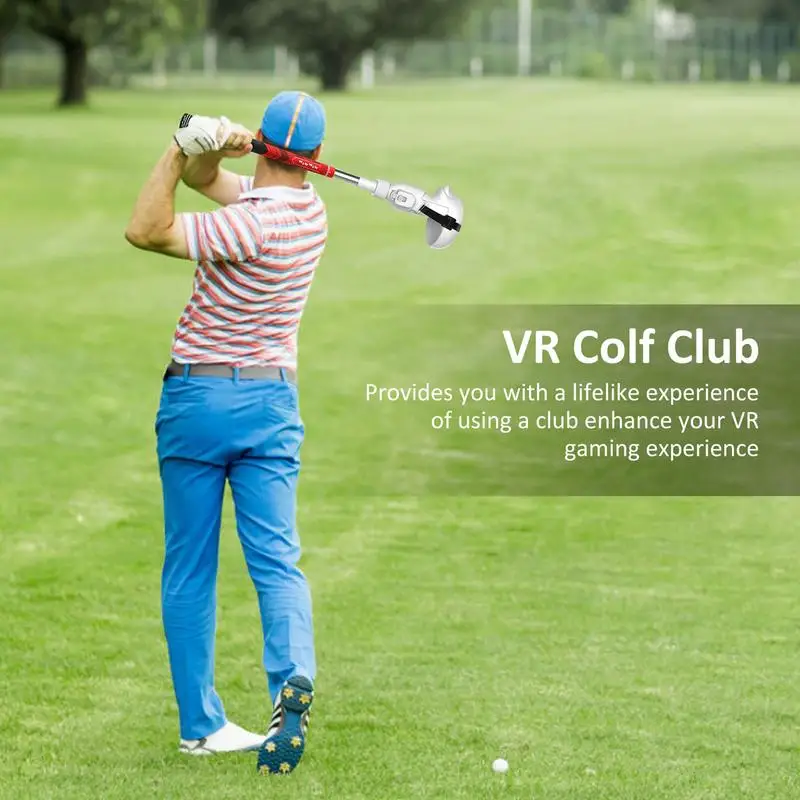 VR Golf Club Extension For Oculu Quests 2 VR Golf Club Adapter Handle Accessories With 2 Controller Cover Accessories