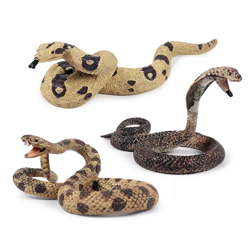 Snakes Rubber Toy Realistic Snake Prank Joke Snake Model Simulation Python Rattlesnake Cobra Tricky Scary Toy Halloween prank toys joke toys snake toy