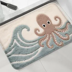 Underwater World Pattern Water - Absorbing Comfort Mat for Bathroom and Home Décor (L0635)