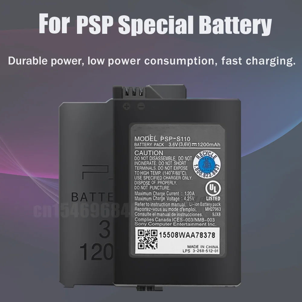 Sony 3.6v 1200mah Rechargeable Lithium Battery For Psp2000 Psp3000 Psp 2000 3000 Psps110 Psp