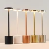 Simple LED Rechargeable Touch Metal Table Lamp Three Colors Bedside Creative Ambient Light Bar Outdoor Decoration Night Light 1