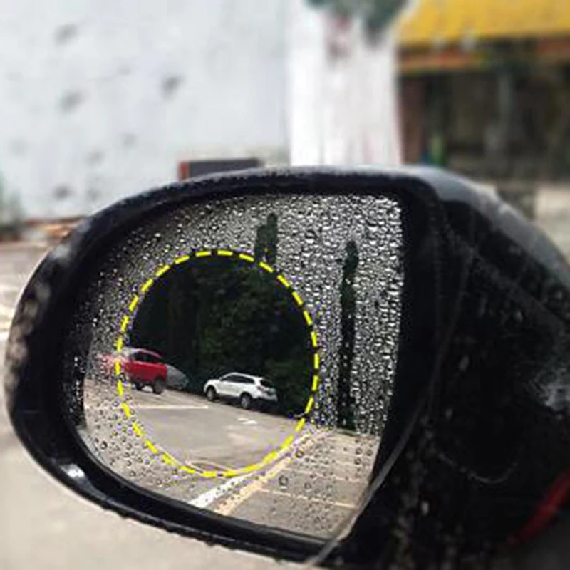 Anti-glare Waterproof Rainproof Car Mirror Window Clear 2pcs/set Car Rain Film Rearview Mirror Protective Film Anti Fog Membrane anti glare rear view mirror