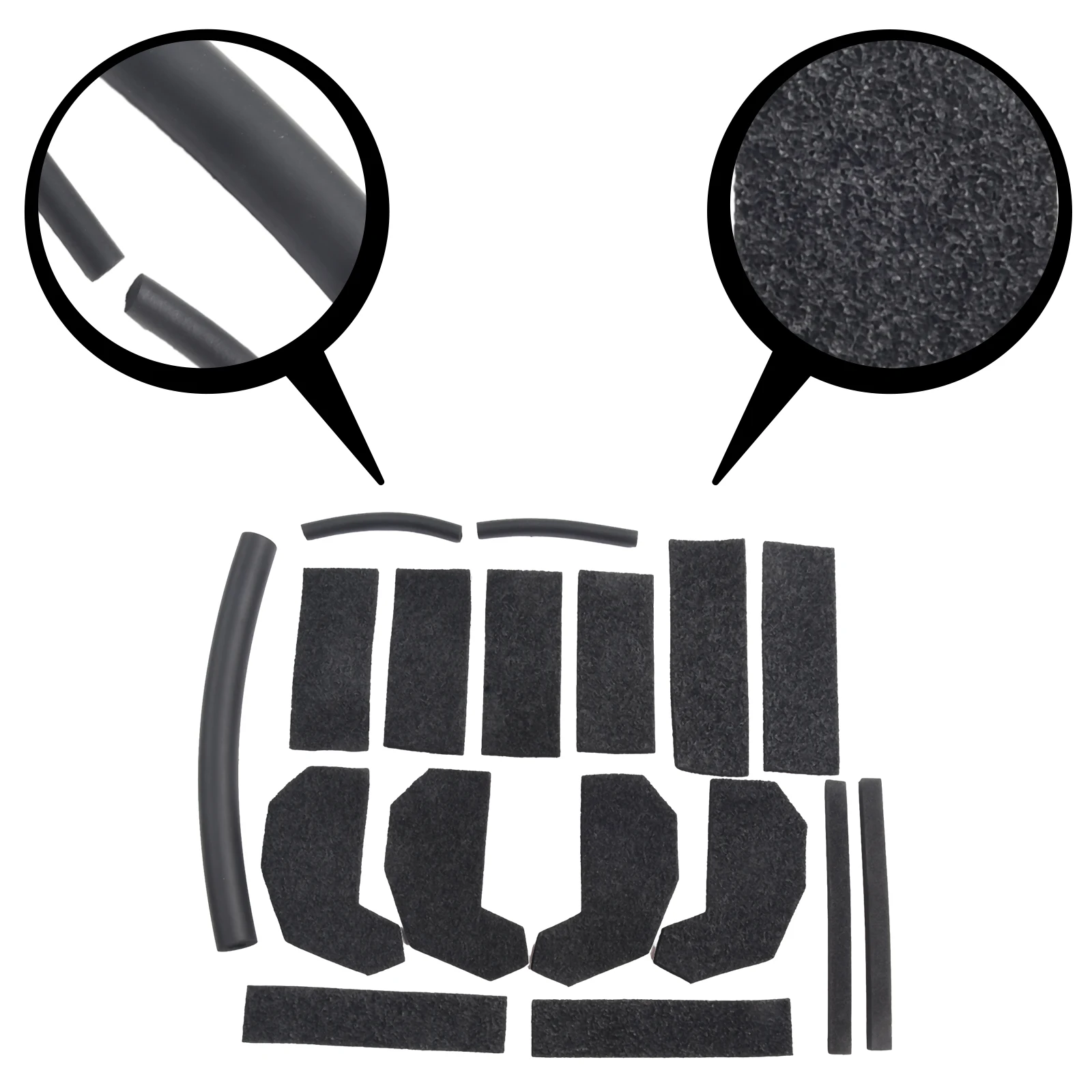 

17PCS Hardtop Headliner Roof Seal Kit Accessories for Jeep Wrangler JK 0718 Durable and Practical Universal Fitment