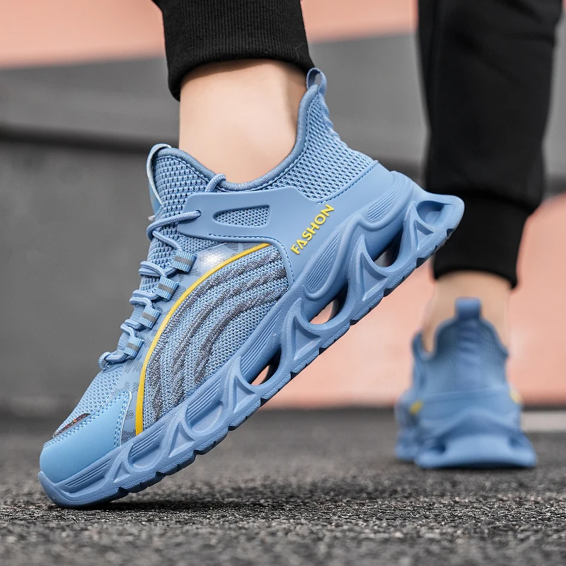 Men's Lightweight Fashionable Running Shoes Men's Breathable Casual Sports Shoes, Wear-Resistant Outsole Casual Sports Shoes