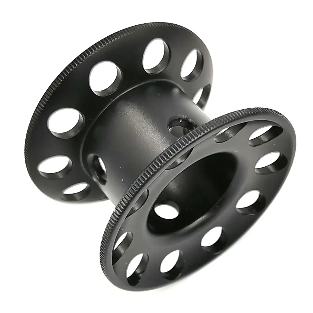 Mini Blank Aluminum Alloy Diving Finger Spool Tech Wreck Cave Reel Dive Diver Freediving Line Guide Reel Holder For DIY 15M line 3