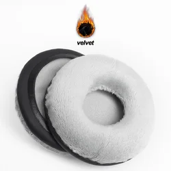 Premium Replacement Earphone Pads - Soft Mesh Memory Foam Protein Earpads Earmuffs (Gray velvet)