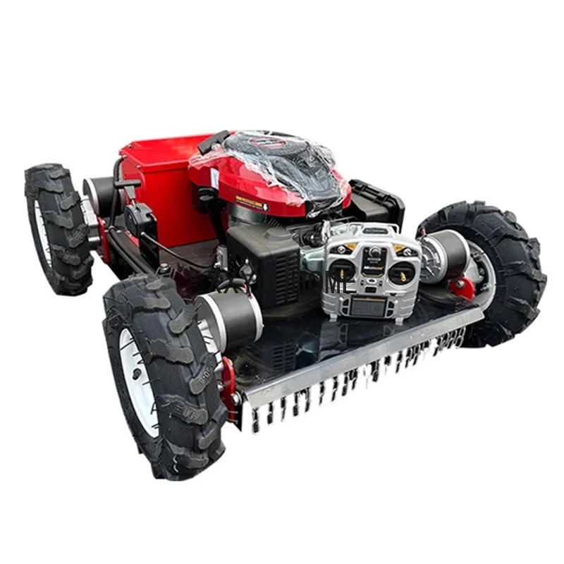 

Brushless Manufacturer Professional Remote Control Lawn Mower Robot With Track for farm Garden and Home Orchard