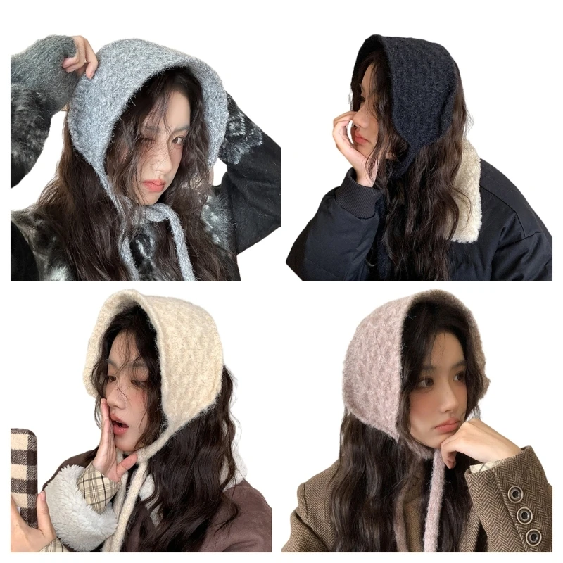 Warm Earmuffs Knitted For Winter Outdoor Activities Halloween