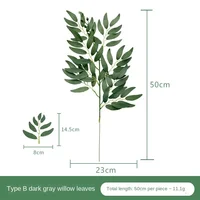 Artificial Green Plant Fake Eucalyptus Leaf Flower Arrangement Accessories Wedding Home Decoration Fake Flowers 3
