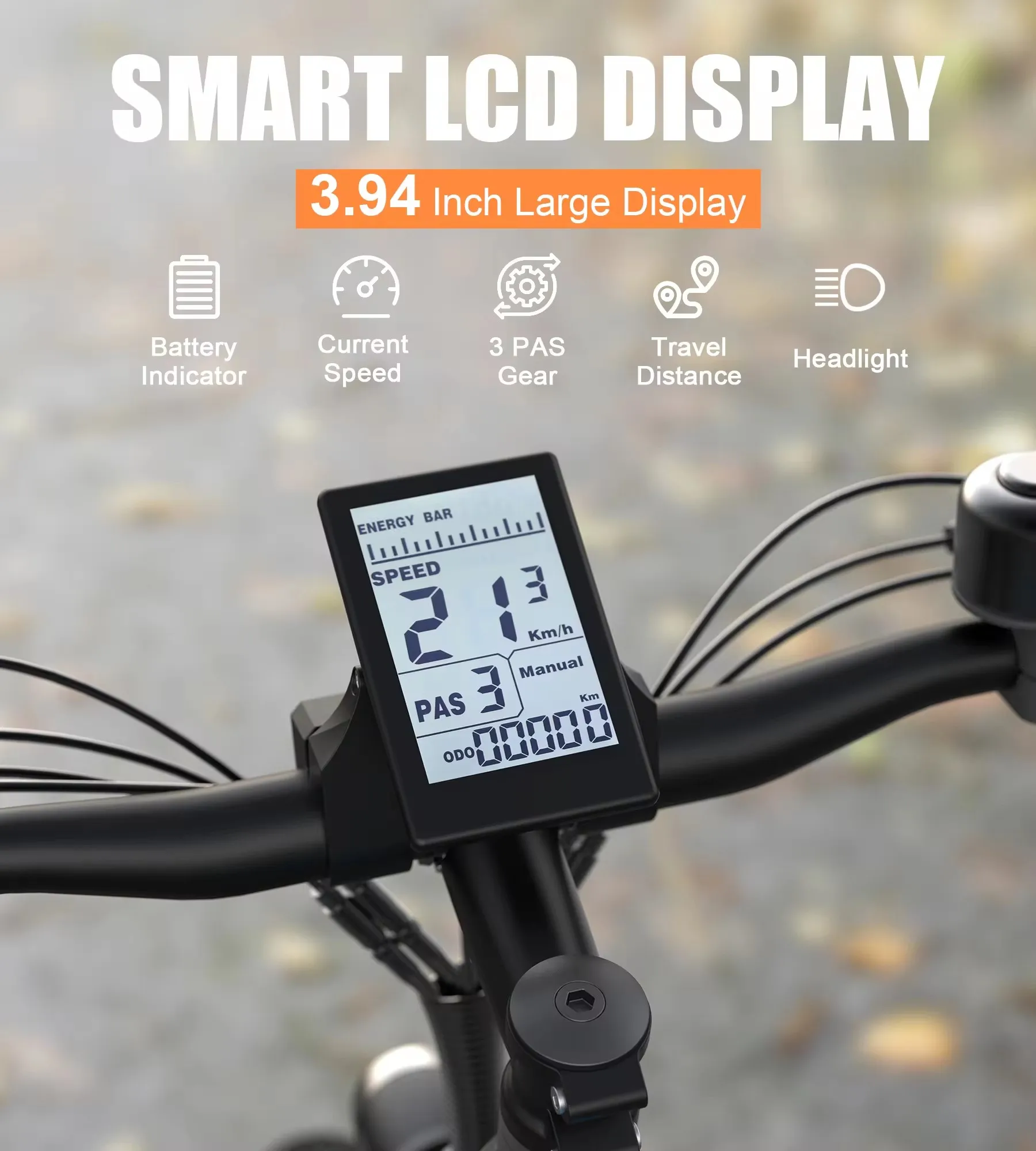 Bicicleta eléctrica de montaña para adultos, bici con neumático ancho de 26 pulgadas, hasta 45MPH, batería extraíble de 48V y 13Ah, 500W