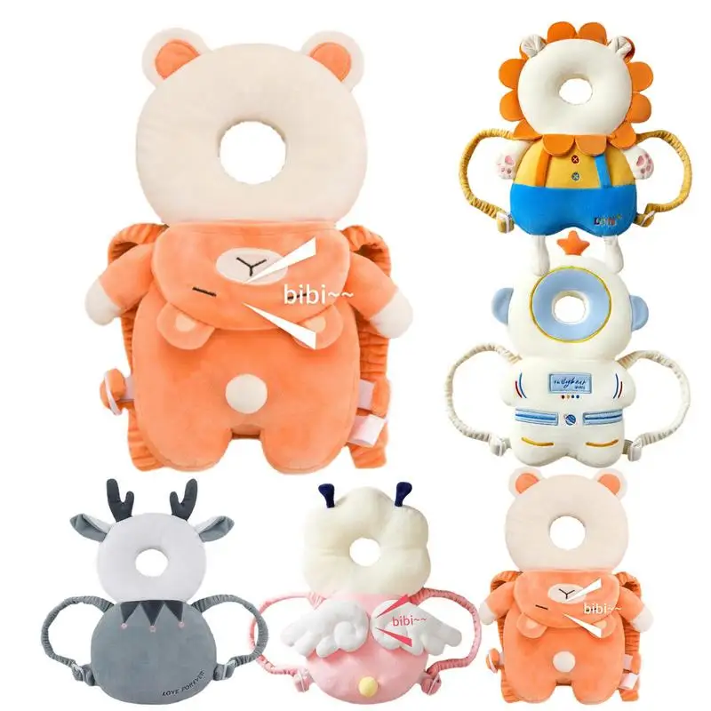 Baby Head Protector Safety Pad Cushion Cartoon Anti Fall Back Pillow Headrest Newborn Infant Toddler Baby Protection Backpack 6