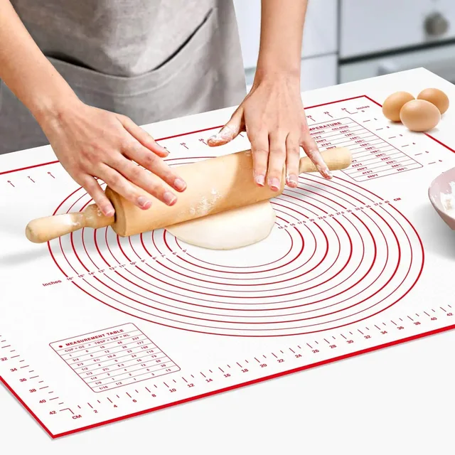 1PCS Kneading Dough Mat Silicone Baking Mat Pizza Cake Dough Maker Kitchen Cooking Grill Gadgets Bakeware 2