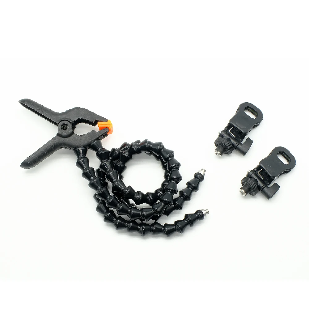 Double Magic arm Clamp Clip For Macroshot Insects Flower Macro Photography Tools 50cm Length Camera Clamp Articulating Magic Arm