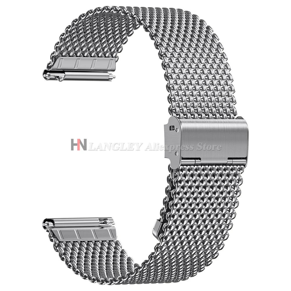 Elegant Milanese Mesh Stainless Steel Watchband Bracelet