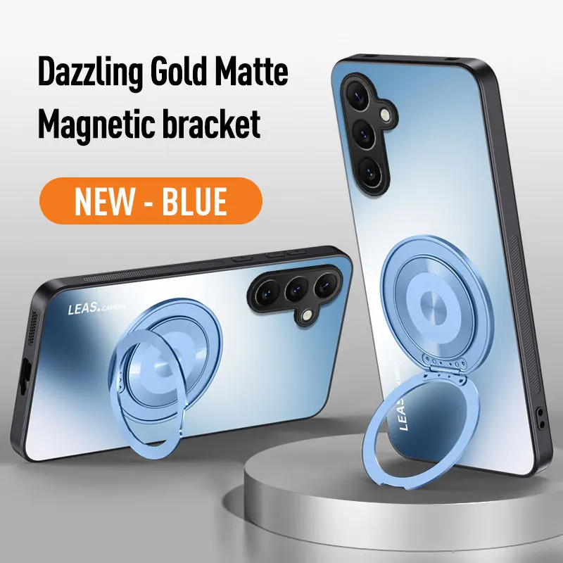 Magnetic Ring Stand Protective Phone Case with Enhanced Grip