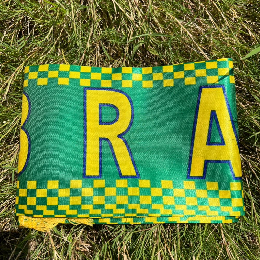 Brazil scarf 14x130cm double printed Brasil flag Custom Scarf football team Scarf Printing Satin Brazil banner - Image 4