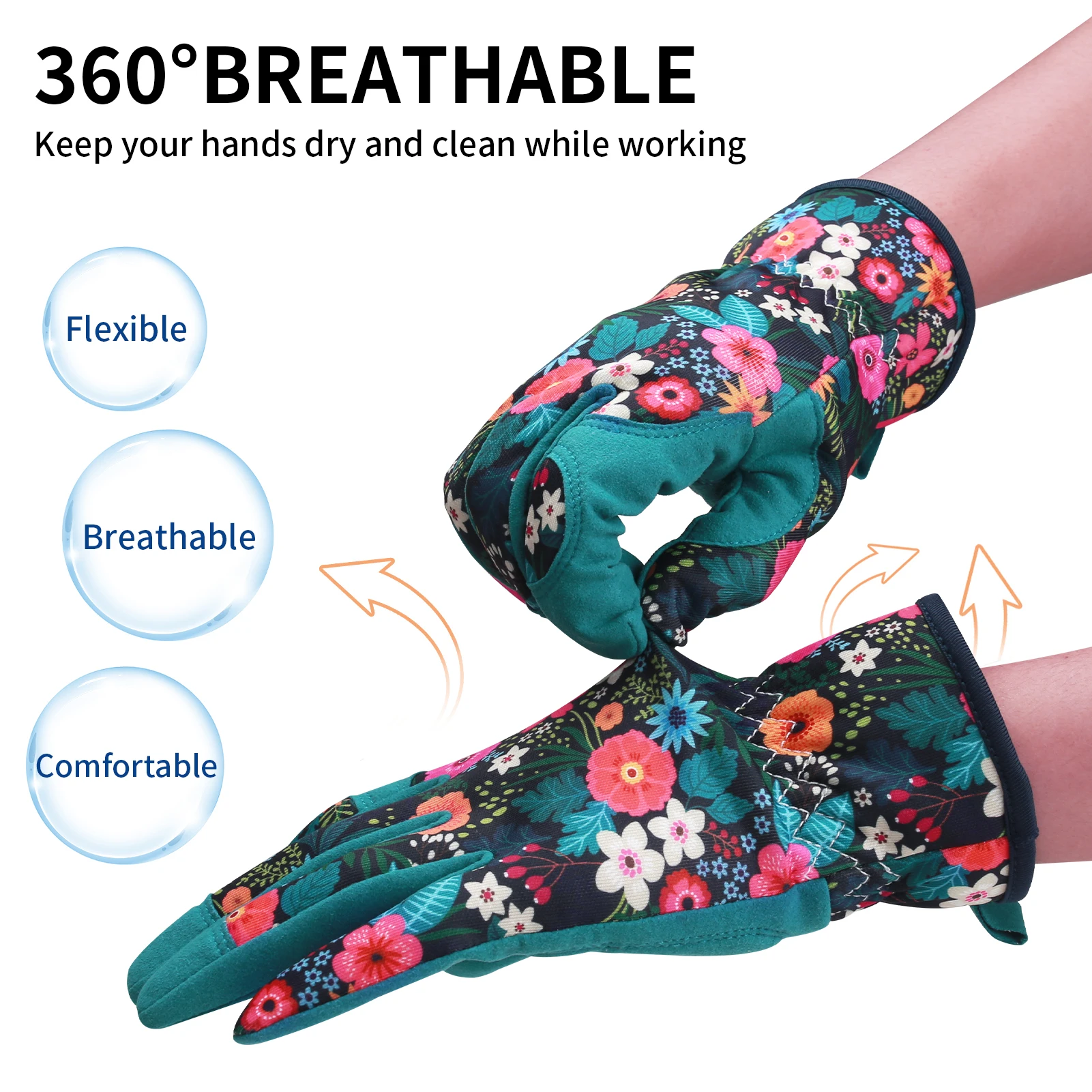 Gardening Gloves For Women Weeding Digging Planting Raking Thorn Proof No Stab For Working Outdoor Protective Leather Gloves For work gloves,protective gloves,gardening gloves