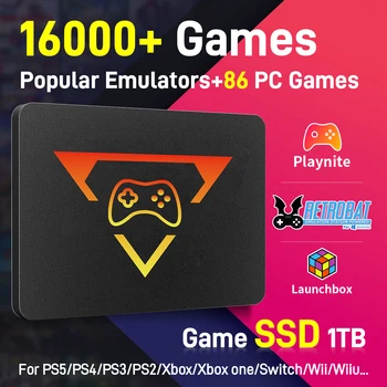 Playzone SSD da 1 TB e console di gioco per PS5/PS4/PS3/Xbox/Xbox one/Switch con 16000 giochi di emulatore + 86 giochi per PC Plug & Play per PC WIN