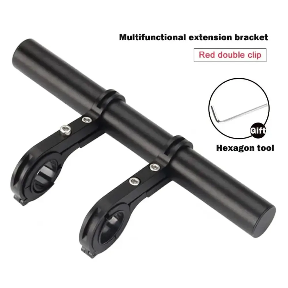 Bicycle multi-function extension extension rack aluminum alloy handlebar extender rack used for stopwatch lamp bracket