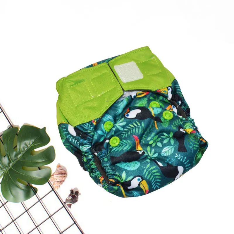 WizInfantNewbornCharcoalBambooAIOWaterproofBreathableEcologicaldiapersDiapersReusable