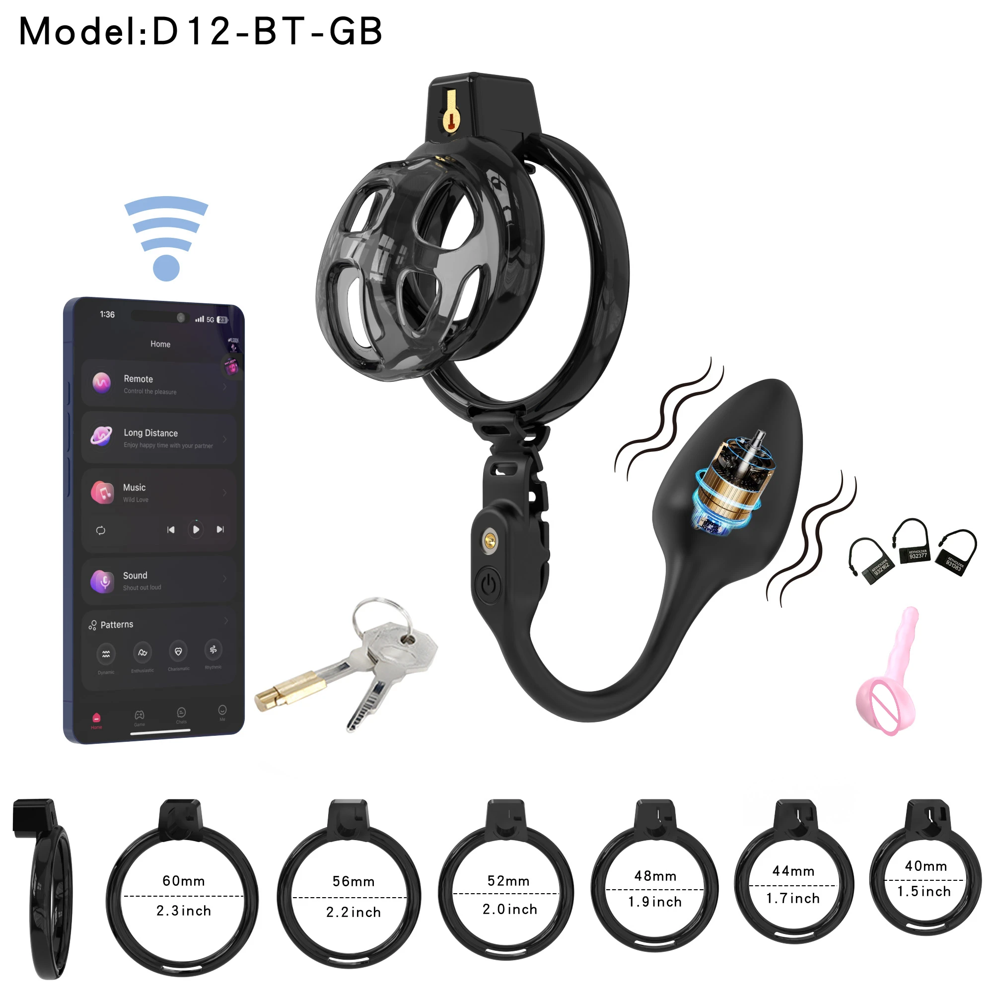 Soft Chastity Cage with Anal Plug Vibrator Remote Control Buttplug Sex Toy for Couple Man Cobra Urethral Lock with Catheter Plug